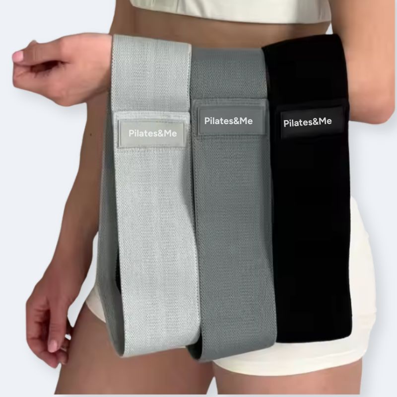 Bandes élastiques Pilates Noir - Léger, Moyen, Fort