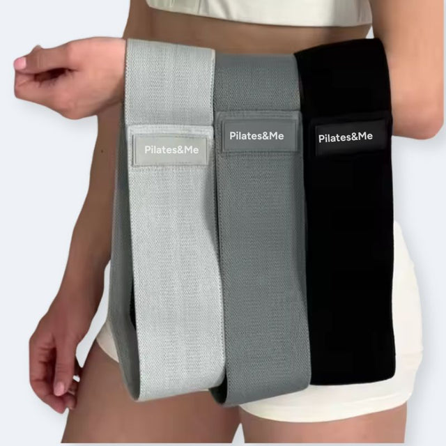 Bandes élastiques Pilates Noir - Léger, Moyen, Fort