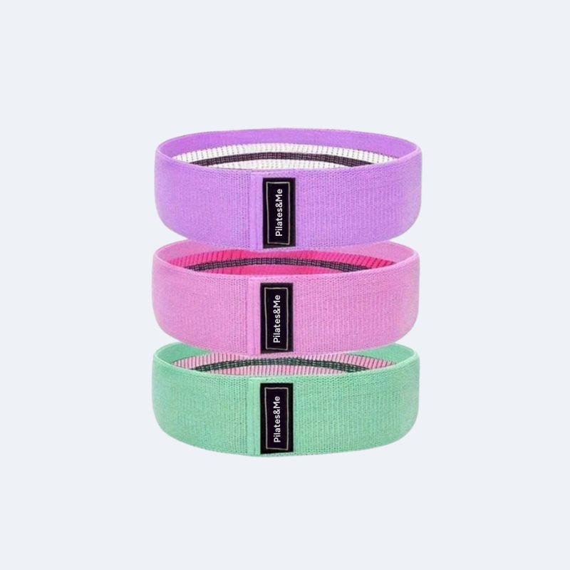 Bandes élastiques Pilates Rose - Léger, Moyen, Fort