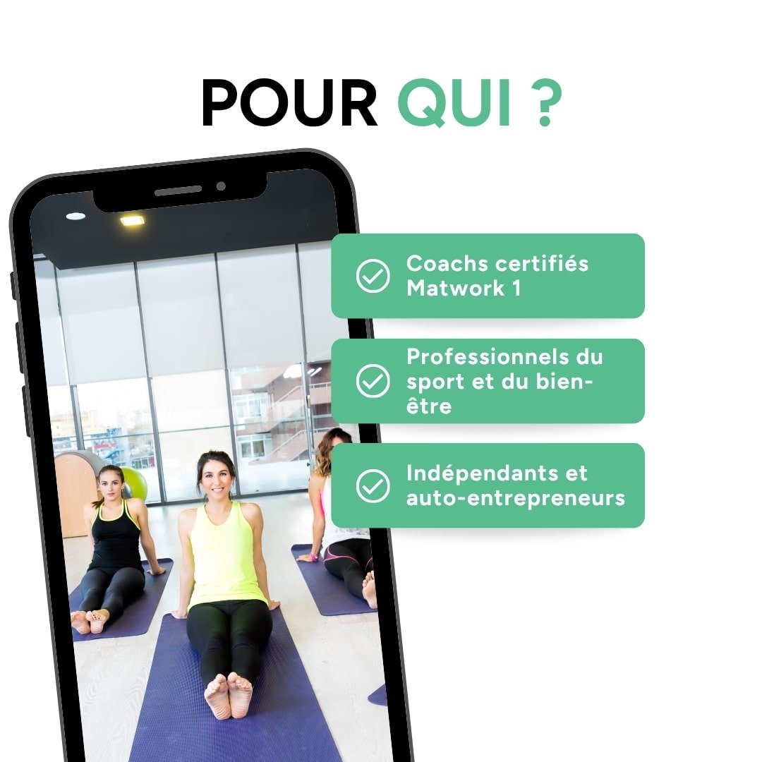 Formation Pilates Matwork 2 | Certification officielle | Accès à vie | +28h de formation