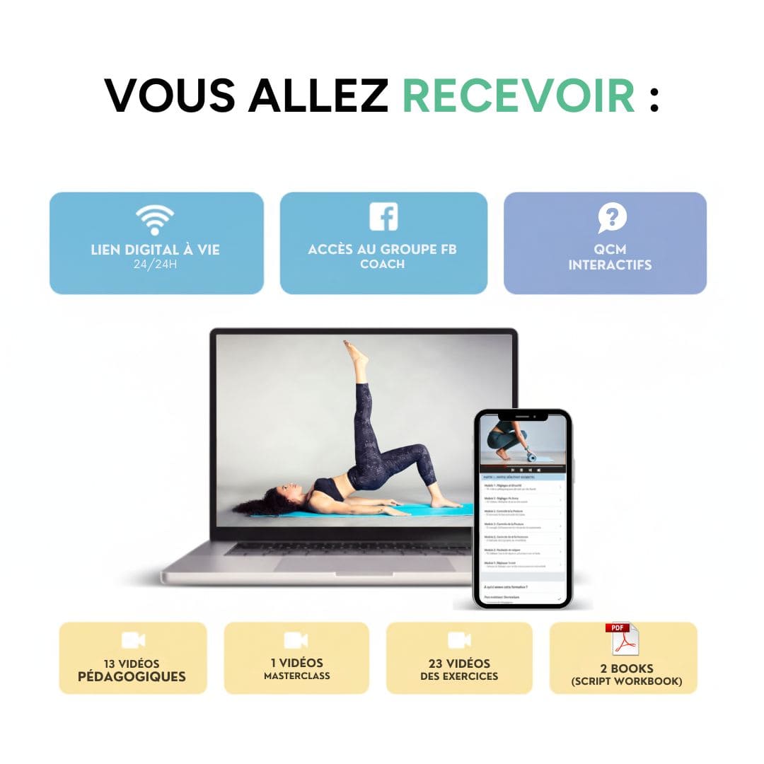 Formation les bases du Pilates | Débutez rapidement | Accès à vie | +14h de formation