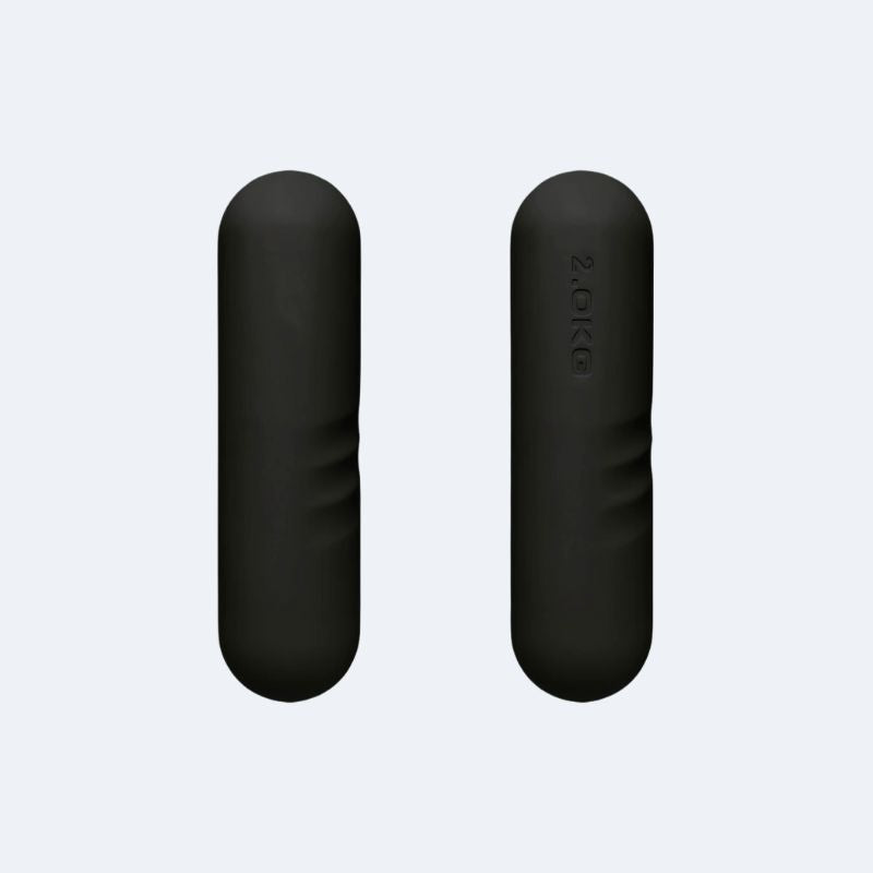 Haltères Pilates Noir en Silicone de 2kg
