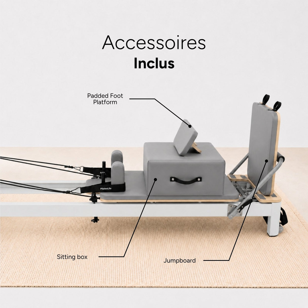 Reformer Pilates AERO™ Gris