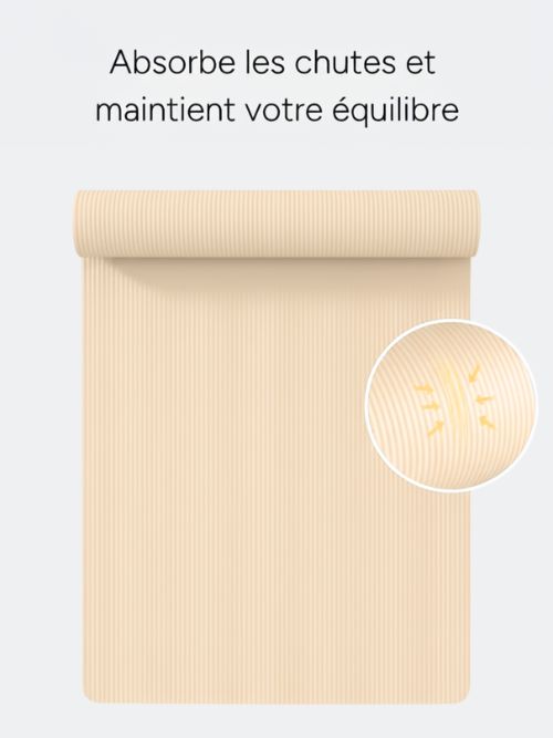Tapis de Pilates Beige clair | 183 x 61 cm