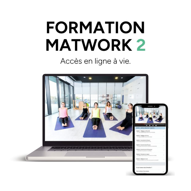Formation Pilates Matwork 2 | Certification officielle | Accès à vie | +28h de formation