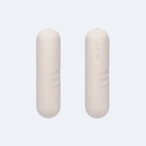 Haltères Pilates Beige en Silicone de 1kg