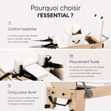 Reformer Pilates ESSENTIAL™ Blanc