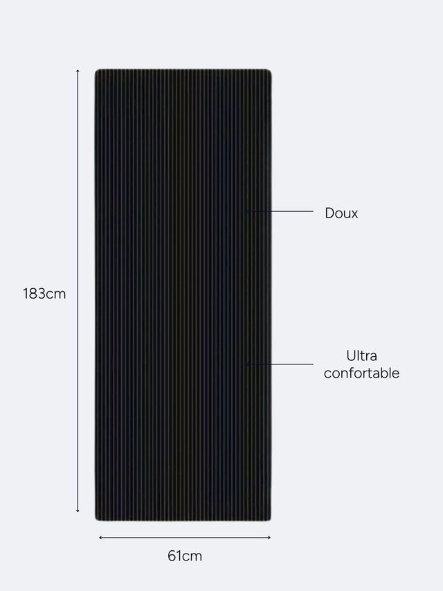 Tapis de Pilates Bordeaux confort | 183 x 61 cm