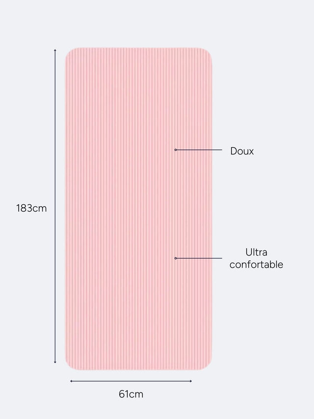 Tapis de Pilates Rose | 183 x 61 cm