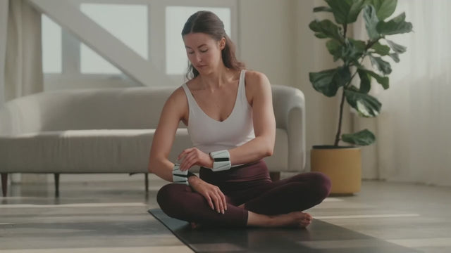 Bracelets Pilates 1kg Rose pour chevilles et poignets